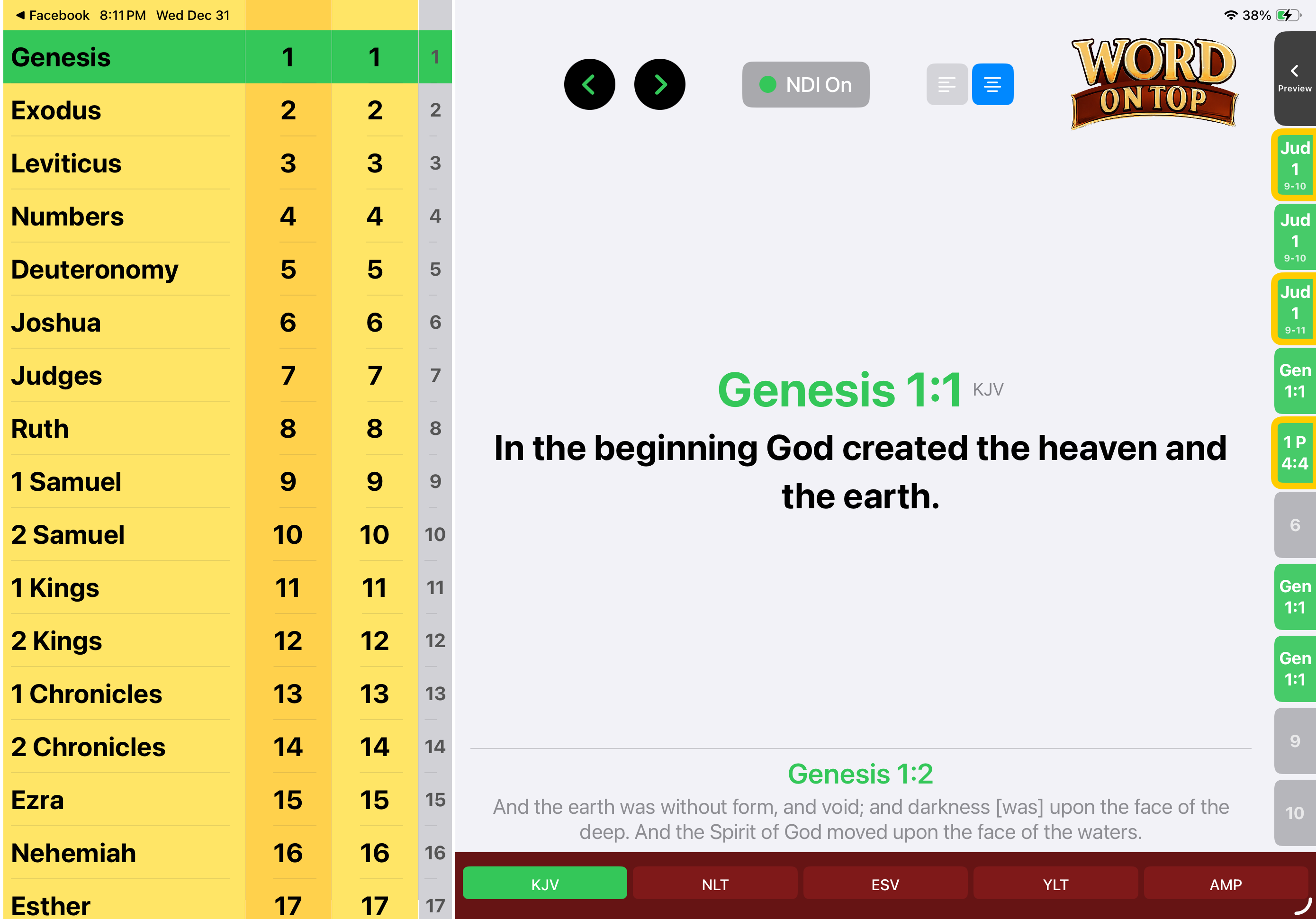 Word On Top Elite - Scripture Display with NDI Streaming